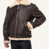 Sheepskin-B3-Shearling-Brown-Bomber-Jacket