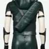 Stephen-Amell-Green-Arrow-Season-4-Hooded-Green-Leather-Vest-