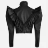 Taylor-Swift-Fortnight-Music-Video-Black-Ruffle-Jacket-For-Women-