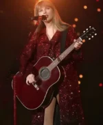 Taylor-Swift-The-Eras-Tour-2023-Red-Sequin-Trench-Coat