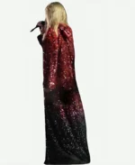 The-Eras-Tour-2023-Taylor-Swift-Red-Sequin-Trench-Coat