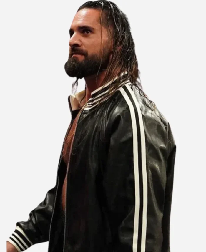 WWE-Monday-Night-Raw-2024-Seth-Rollins-Leather-Jacket