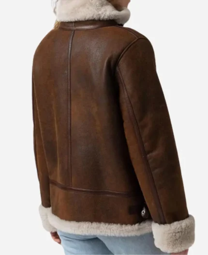 Women-B3-Bomber-Shearling-Brown-Sheep-Skin-Leather-Jacket-02