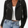 Womens-Black-Cropped-Suede-Leather-Jacket