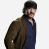  Alvin Olinsky Tv Series Chicago P.D. Elias Koteas Suede Brown Blazer