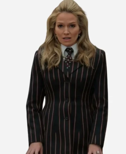 Becki Newton TV Series The Lincoln Lawyer Season 03 Lorna Crane Striped Suit For Womens