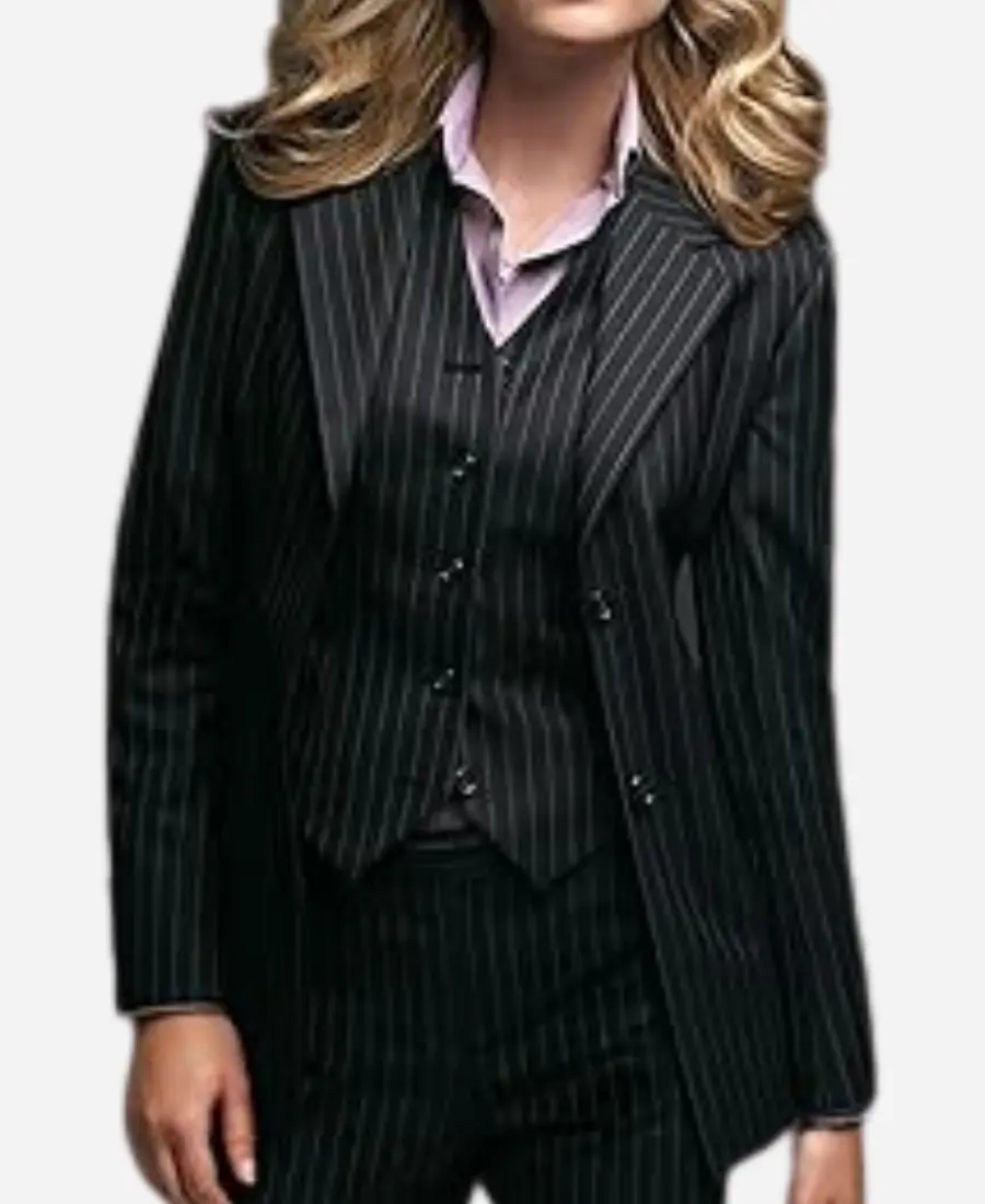 Becki Newton The Lincoln Lawyer S03 Striped Suit