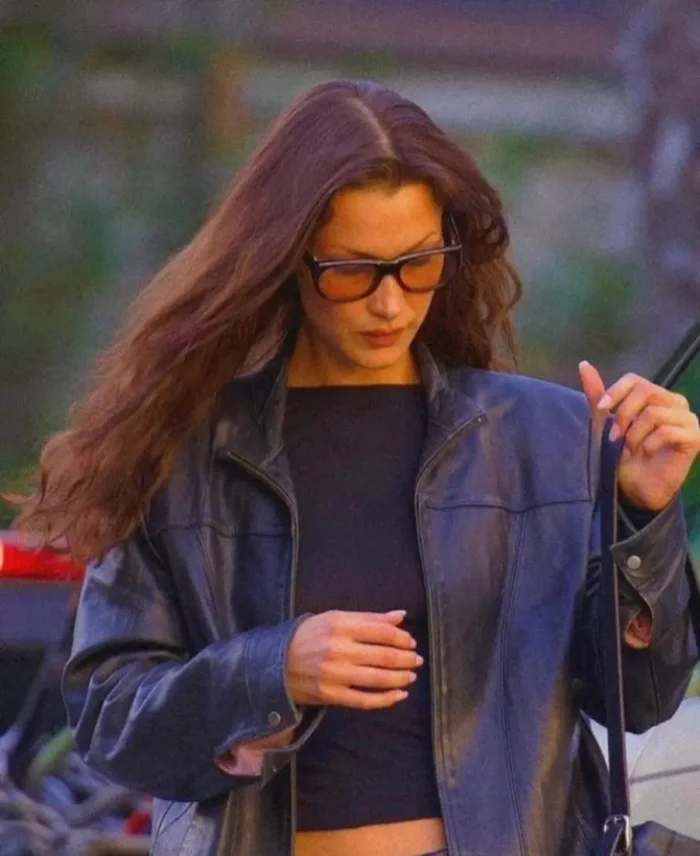 Bella Hadid Los Angeles Leather Jacket.