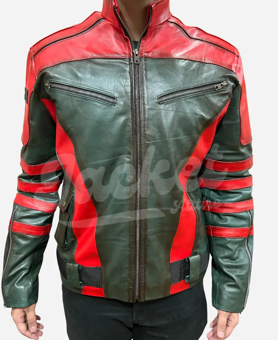 Callum Drift Red One 2024 Dwayne Johnson Leather Jacket