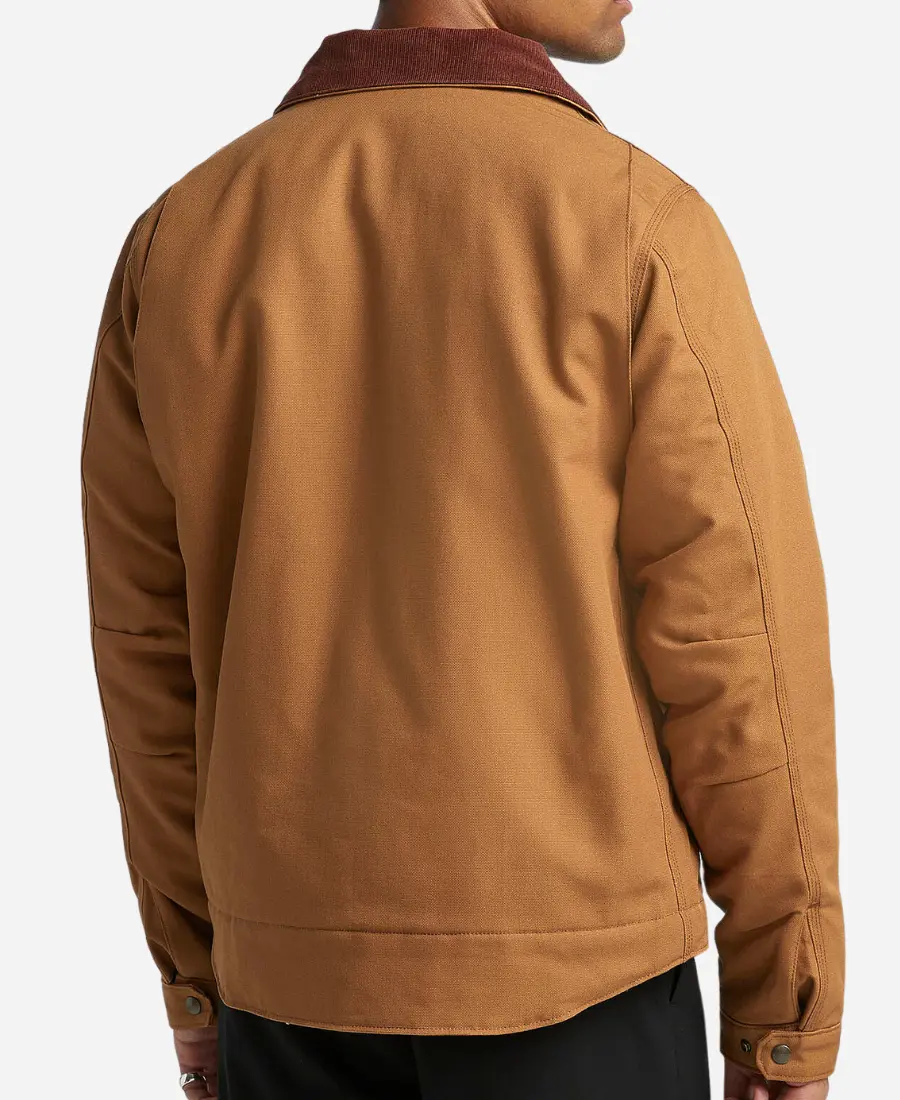 Carhartt Duck Detroit Cotton Brown Jacket For Unisex