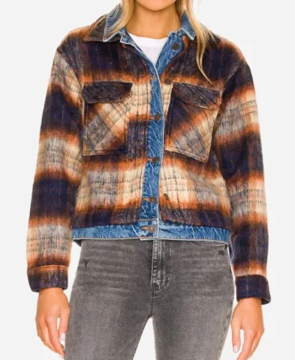 Chicago Fire S13 Stella Kidd Denim Plaid Jacket