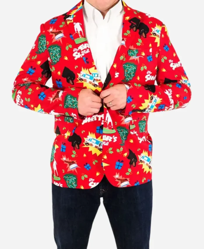 Christmas Vacation Suit Jacket Red