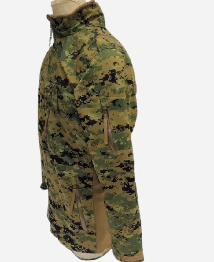 Combat Woodland Camo Military Style Bomber Jacket For Sale