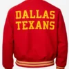 Dallas Texans 1952 Travis Kelce Red Varsity Bomber Jacket