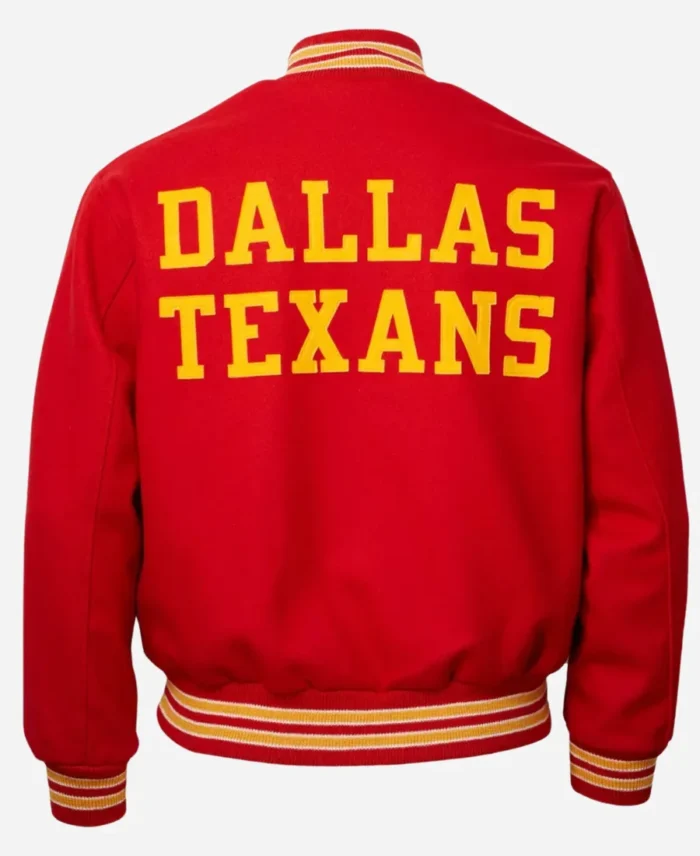 Dallas Texans 1952 Travis Kelce Red Varsity Bomber Jacket