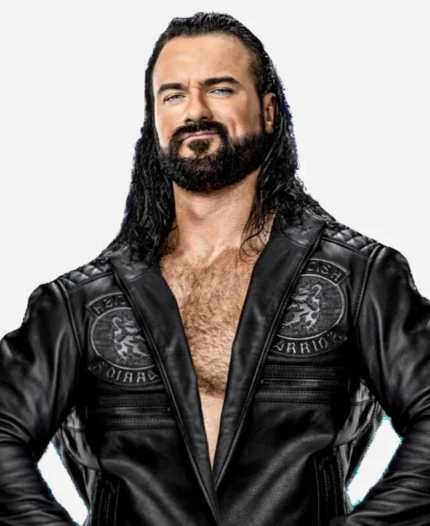 Drew Mcintyre Black Leather Jacket