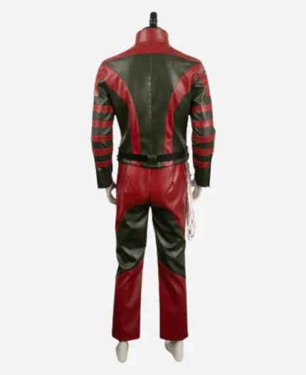 Dwayne Johnson Movie Red One 2024 Callum Drift Red Leather Costume