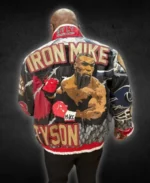 Jake Paul vs Mike Tyson Pre-Fight Iron Mike Leather Jacket