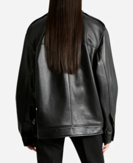 Justine Lupe Tv Series Nobody Wants This Season 01 Morgan Black Leather Jacket