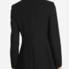 Kelly Reilly Tv Series Yellowstone S04 Beth Dutton Black Inverted Notch Neck Blazer