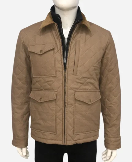 Kevin Costner TV Series Yellowstone The Epic Return Part 02 Season 05 John Dutton Quilted Brown Jacket For Sale