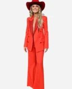 Lainey Wilson Red Suit