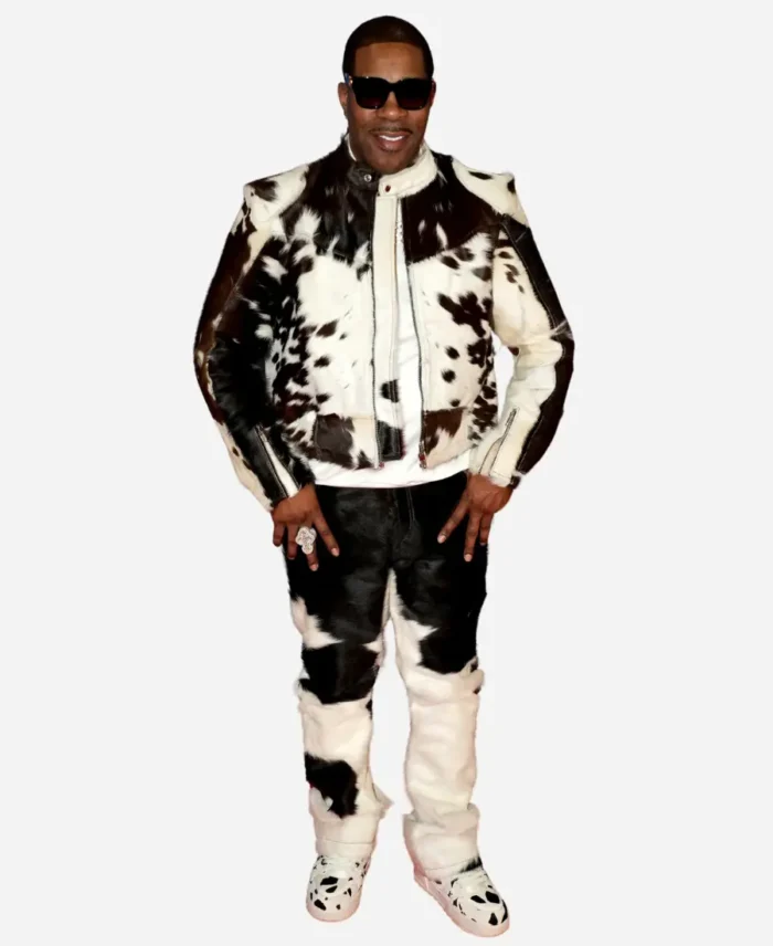 MTV EMAs Busta Rhymes Cowhide Suit