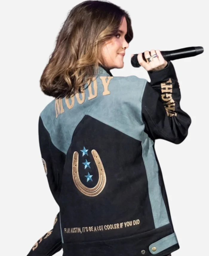 Maren Morris Moody Center Black And Blue Cotton Jacket For Sale