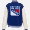 New York Rangers Stadium Series 2024 Blue Bomber Jacket For Unisex