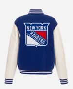 New York Rangers Stadium Series 2024 Blue Bomber Jacket For Unisex