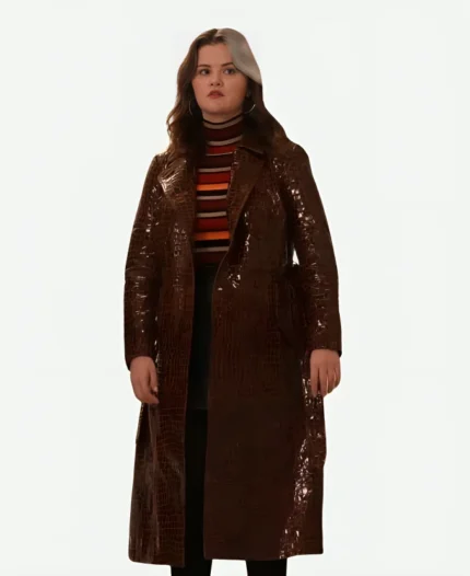 Only Murders in the Building S4 Selena Gomez Crocodile Coat