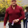 Red One Premiere Dwayne Johnson Red Sweater