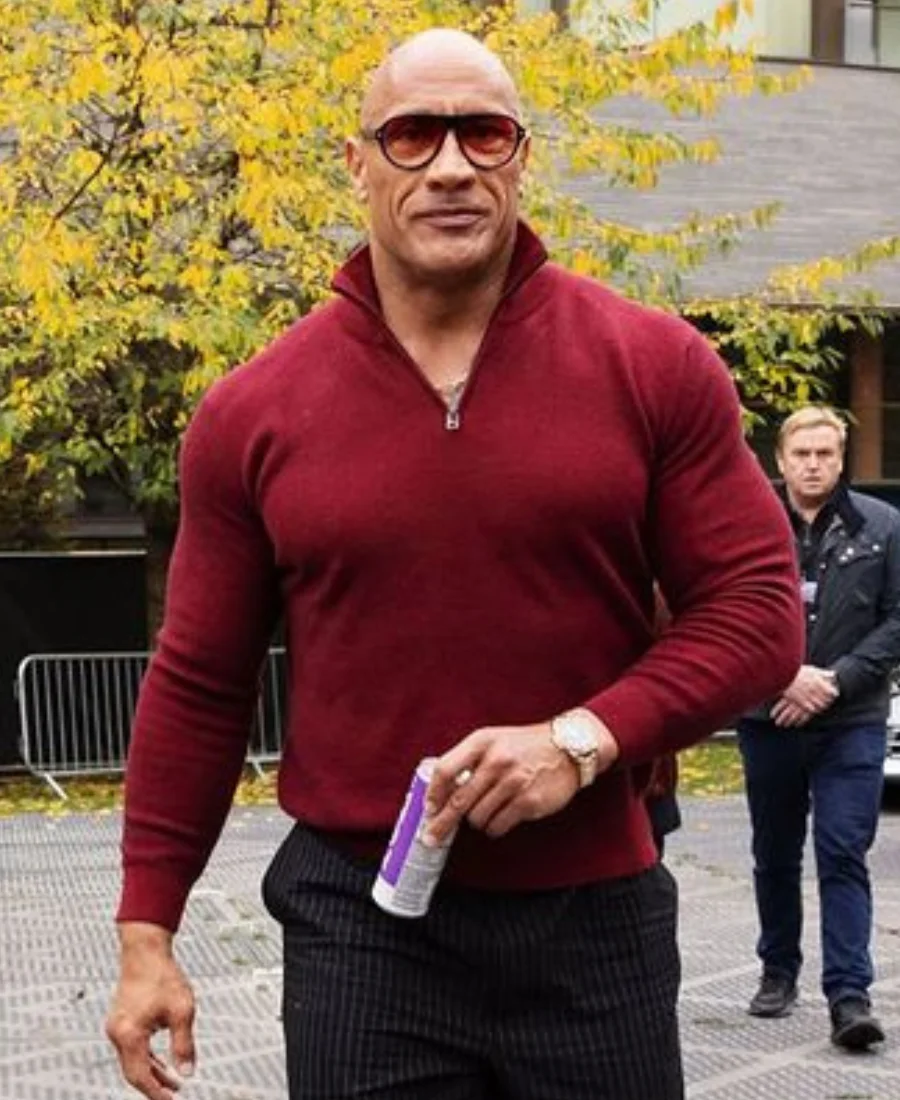 Red One Premiere Dwayne Johnson Red Sweater