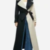 Selena Gomez Two Tone Coat