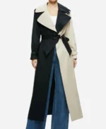 Selena Gomez Two Tone Coat