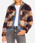 Stella Kidd Tv Series Chicago Fire Season13 Miranda Rae Mayo Plaid Denim Jacket