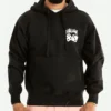 Stussy Dice Fleece Hoodie Black Front