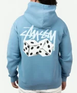 Stussy Dice Fleece Hoodie Blue