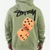 Stussy Dice Fleece Hoodie Green