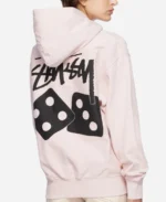 Stussy Dice Fleece Hoodie Pink