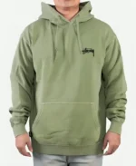 Stussy Dice Fleece Hoodie green front