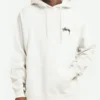 Stussy Dice Fleece Hoodie white front