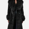 Taylor Swift Black Faux Fur Coat