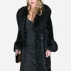 Taylor Swift Black Fur Coat