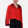 Taylor Swift Chief vs Raiders Louis Vuitton Quarter Zip Red Sweater For Womens