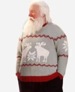 The Santa Clauses Tim Allen Santa Christmas Grey Sweater For Sale