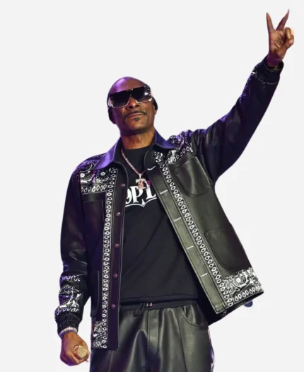 Times Square Snoop Dogg Fortnite Leather Jacket