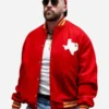 Travis Kelce Dallas Texans Red Varsity Jacket