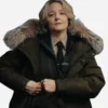 True Detective S04 Liz Danvers Black Fur Hooded Jacket