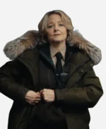 True Detective S04 Liz Danvers Black Fur Hooded Jacket